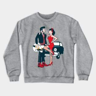 Rockabilly couple Crewneck Sweatshirt